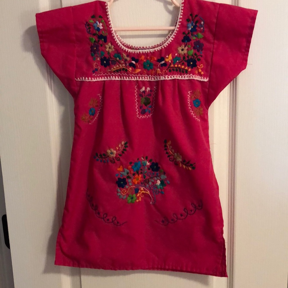 Traditional Mexican Dress Hot pink